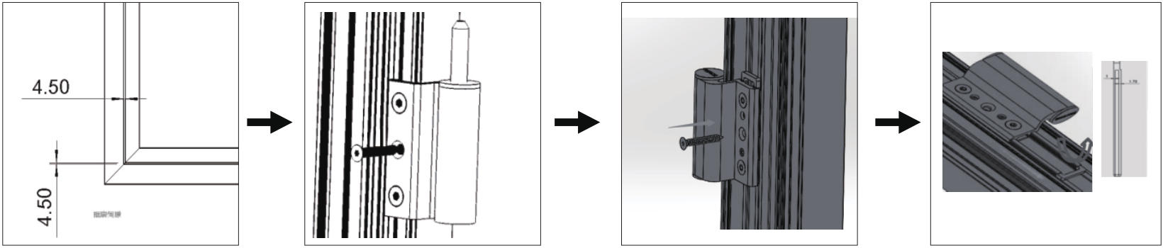 3D门合页安装步骤3