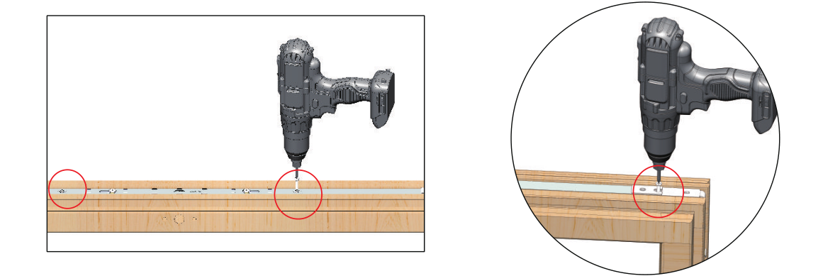 锁盒固定螺丝打紧