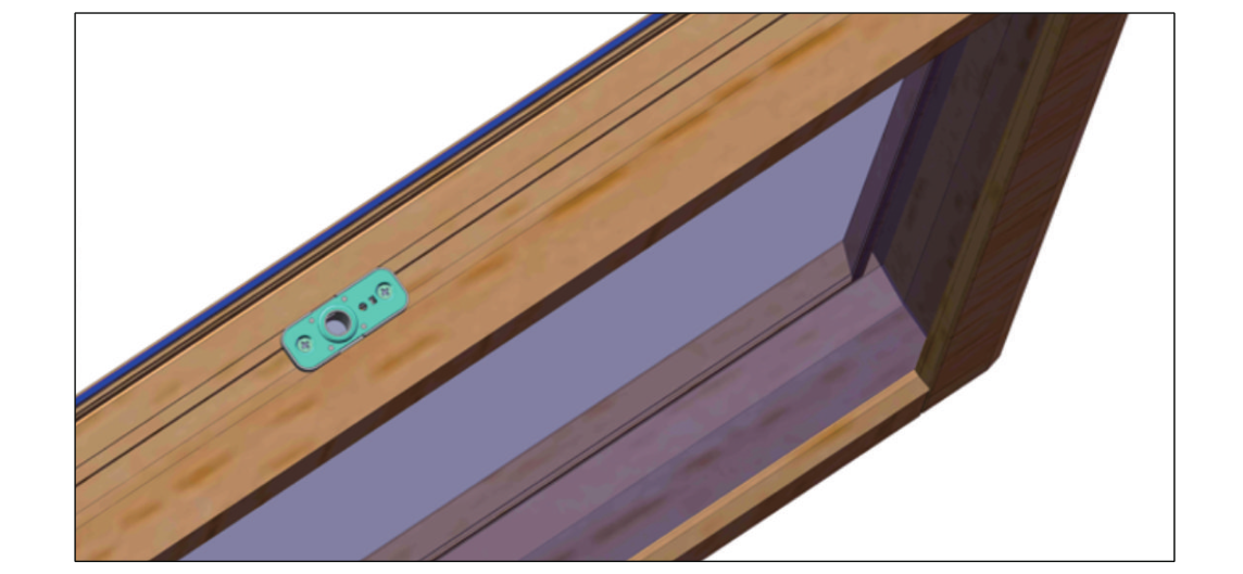 窗扇开孔及安装附件