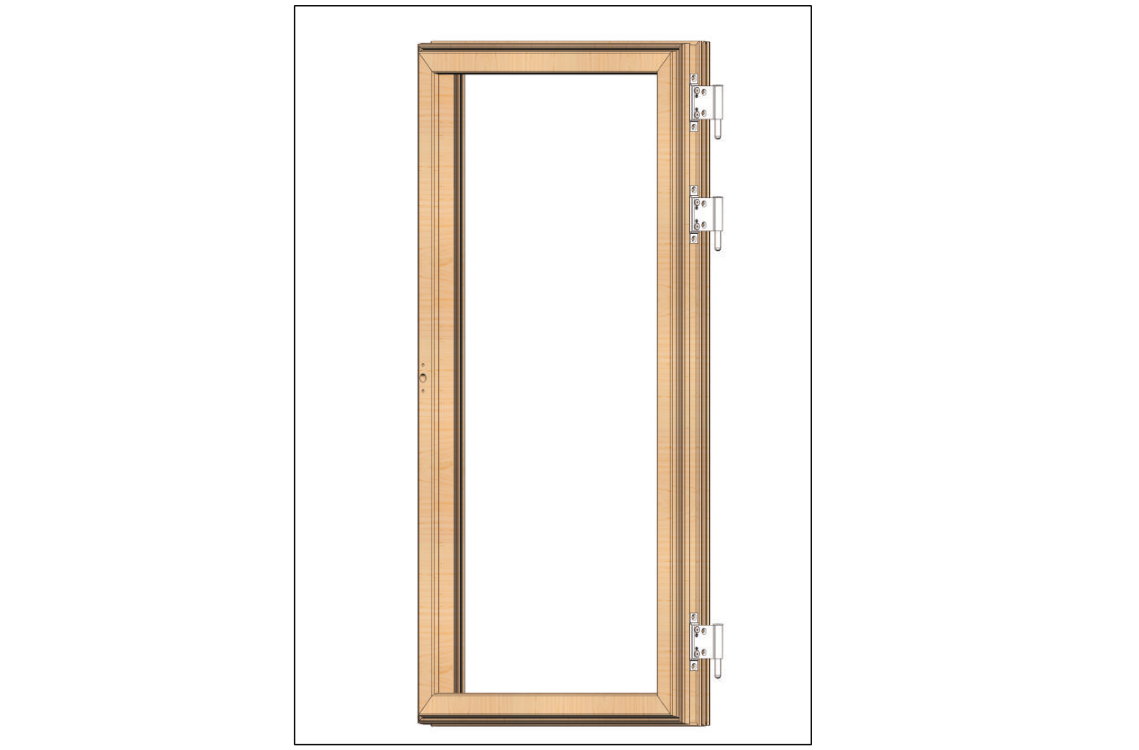 将扇铰链固定到扇上
