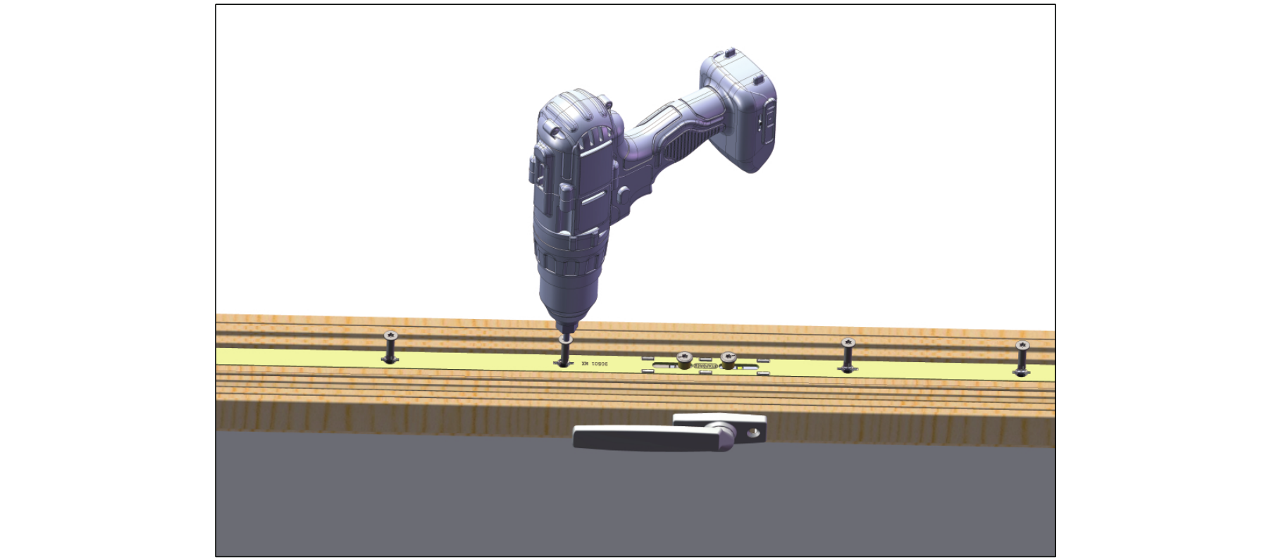 安装梅花木鏍钉