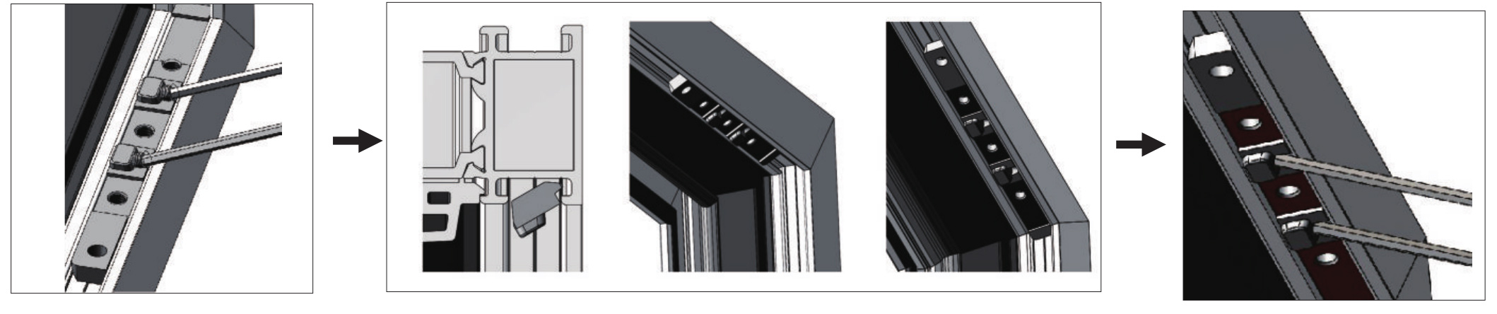 内开内倒窗系统安装步骤9