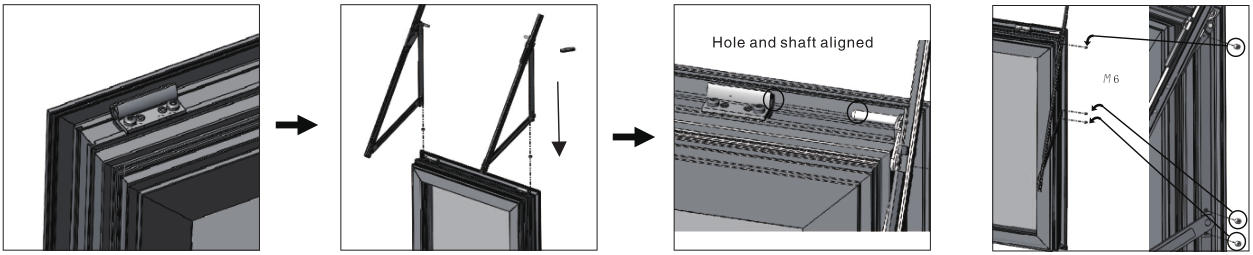 上悬窗系统安装步骤2
