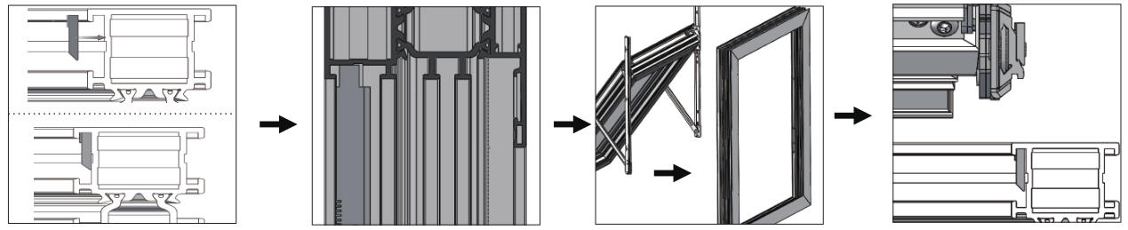 上悬窗系统安装步骤4