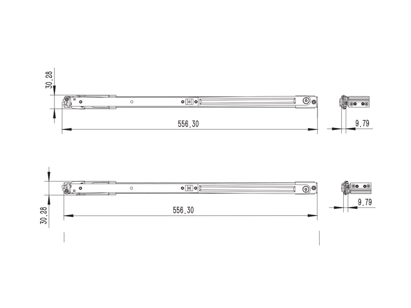 上悬窗系统铰链尺寸图